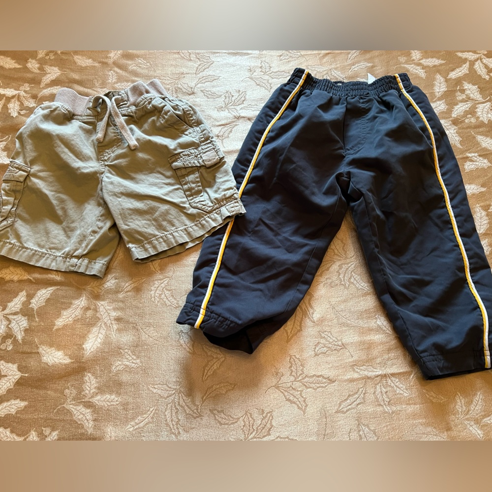 Boys Khaki Cotton Shorts and Boys lined joggers